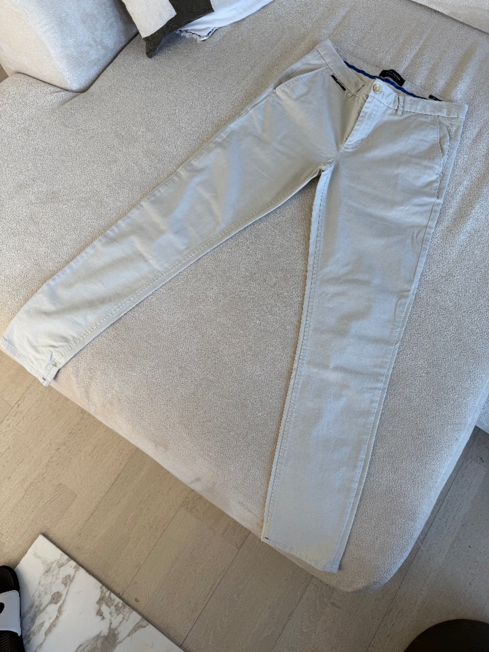 Scotch & Soda Light Beige Slim Chino Pants Size W28 L32